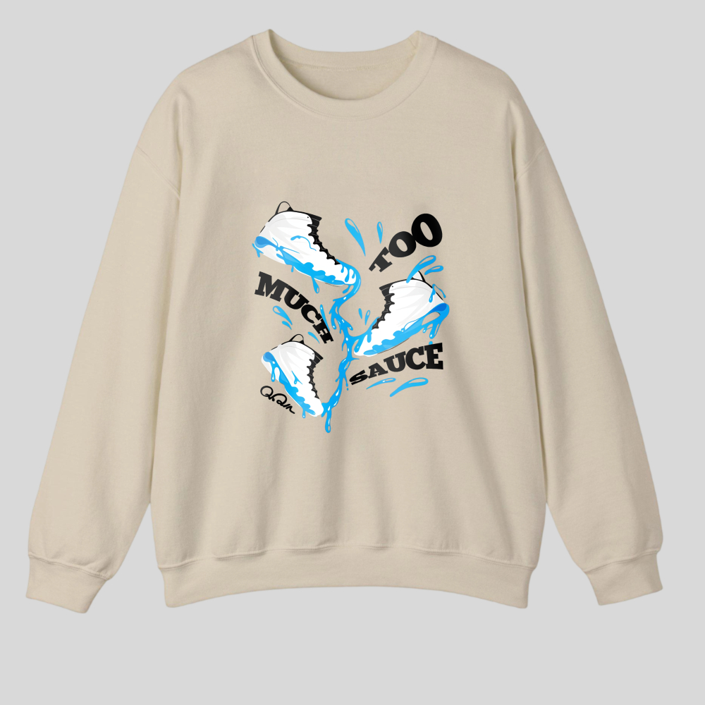 Blue Clouds And Water Splash Design tshirt 100% cotton