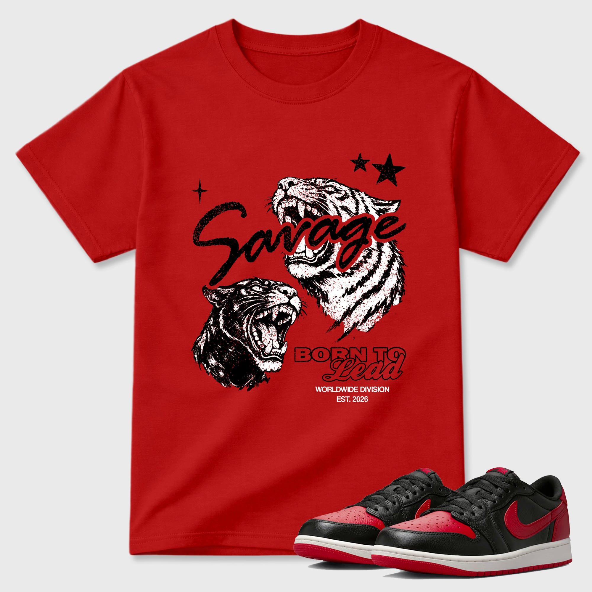 Vintage Savage  Sneaker Tees - Air Jordan 1 Banned