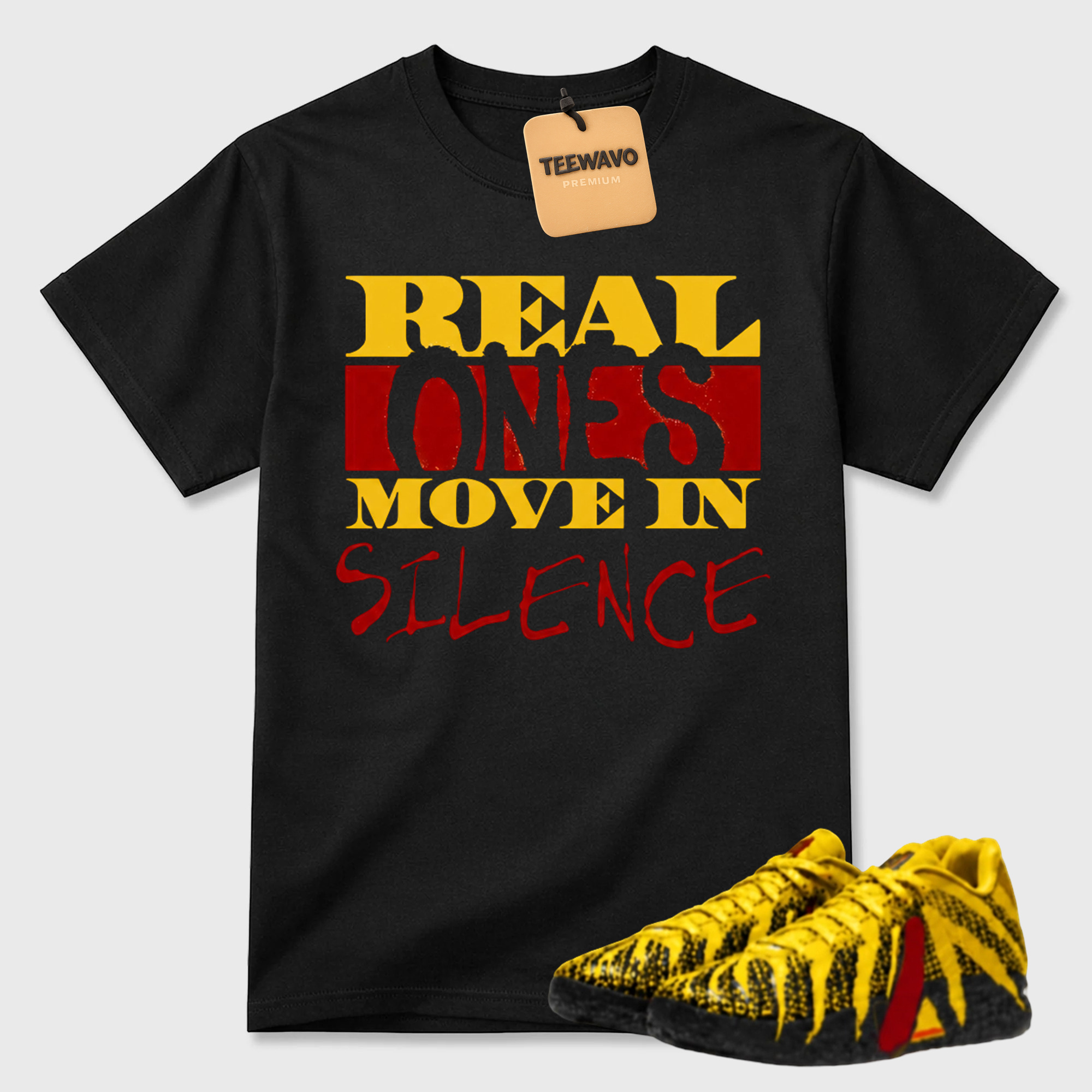 Real Ones Move In Silence Graphic Tee