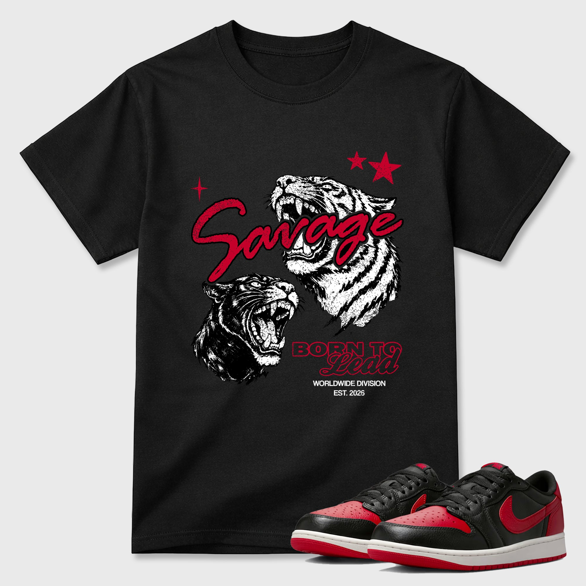 Vintage Savage  Sneaker Tees - Air Jordan 1 Banned