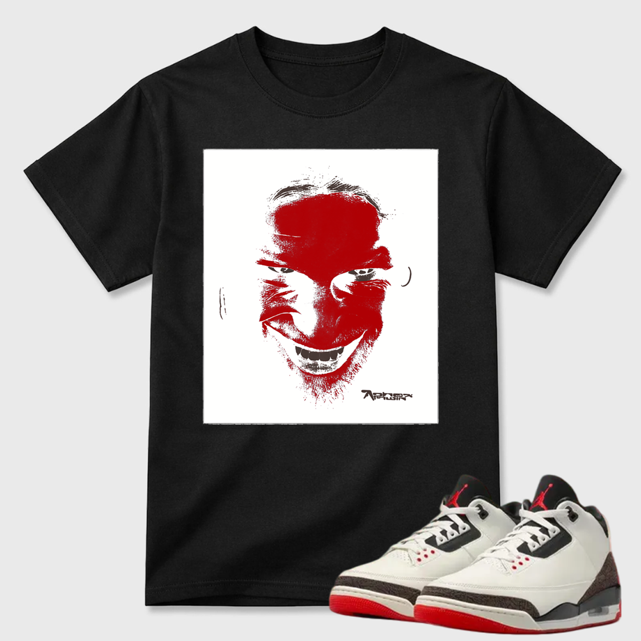 AP Inspired Portrait Air Jordan 3 Graphic Tee