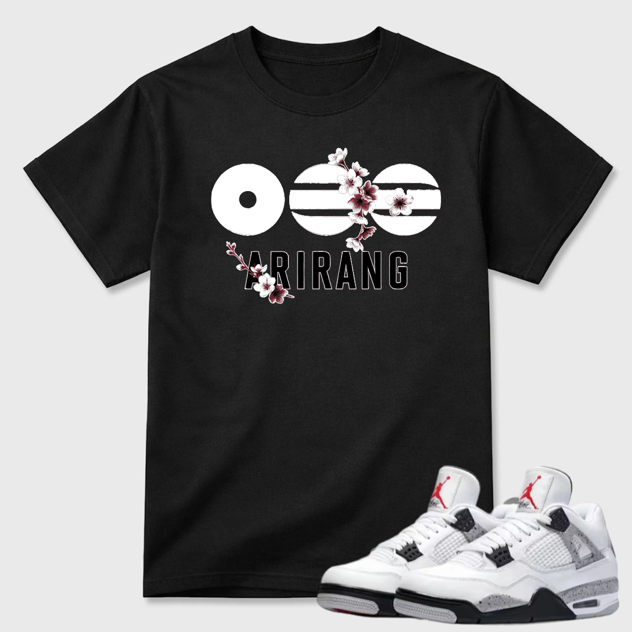 Arirang Cherry Blossom Air Jordan 4 Minimal Tee