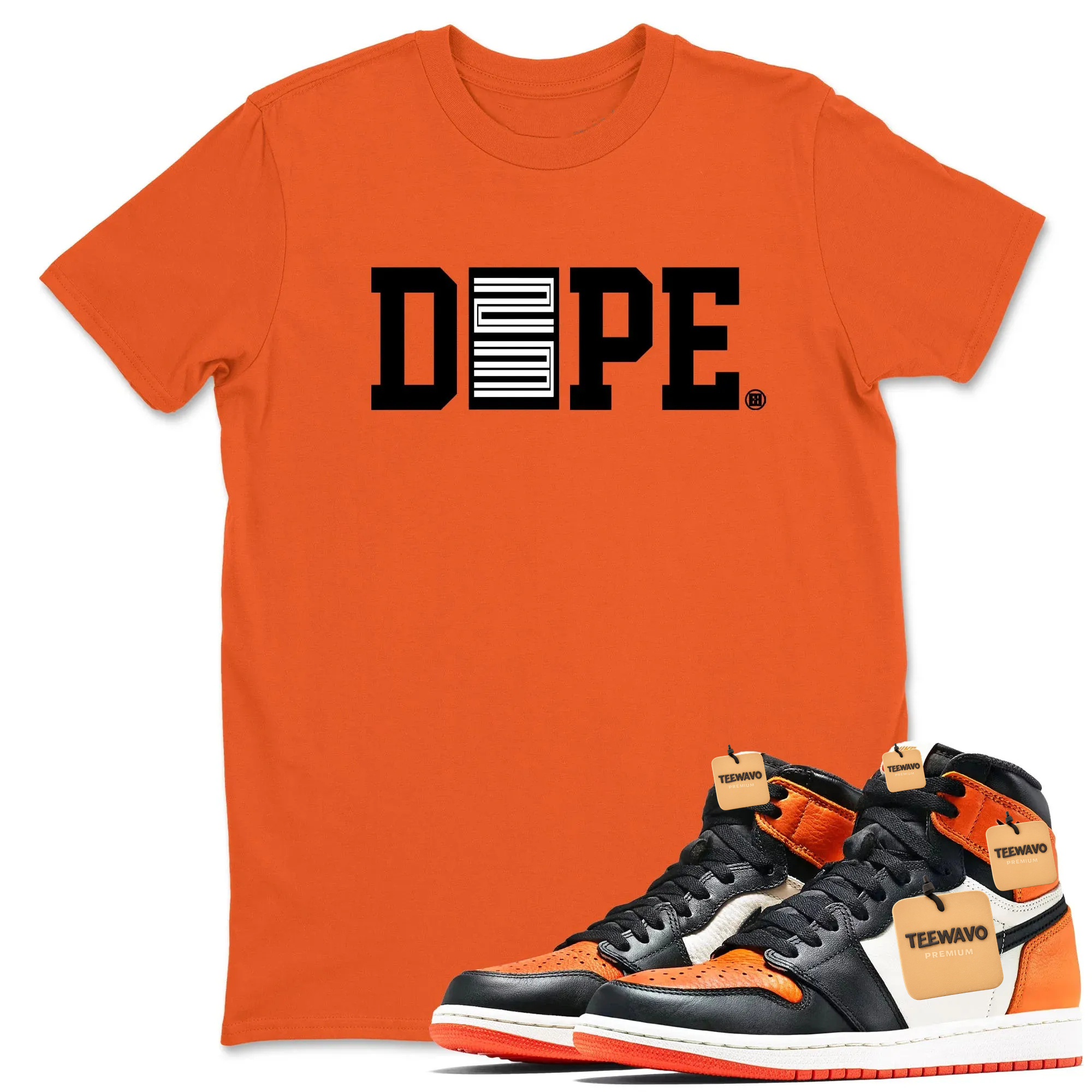Dope 23 TEEWAVO Sneaker Tees - Air Joardan 1 Shattered Backboard