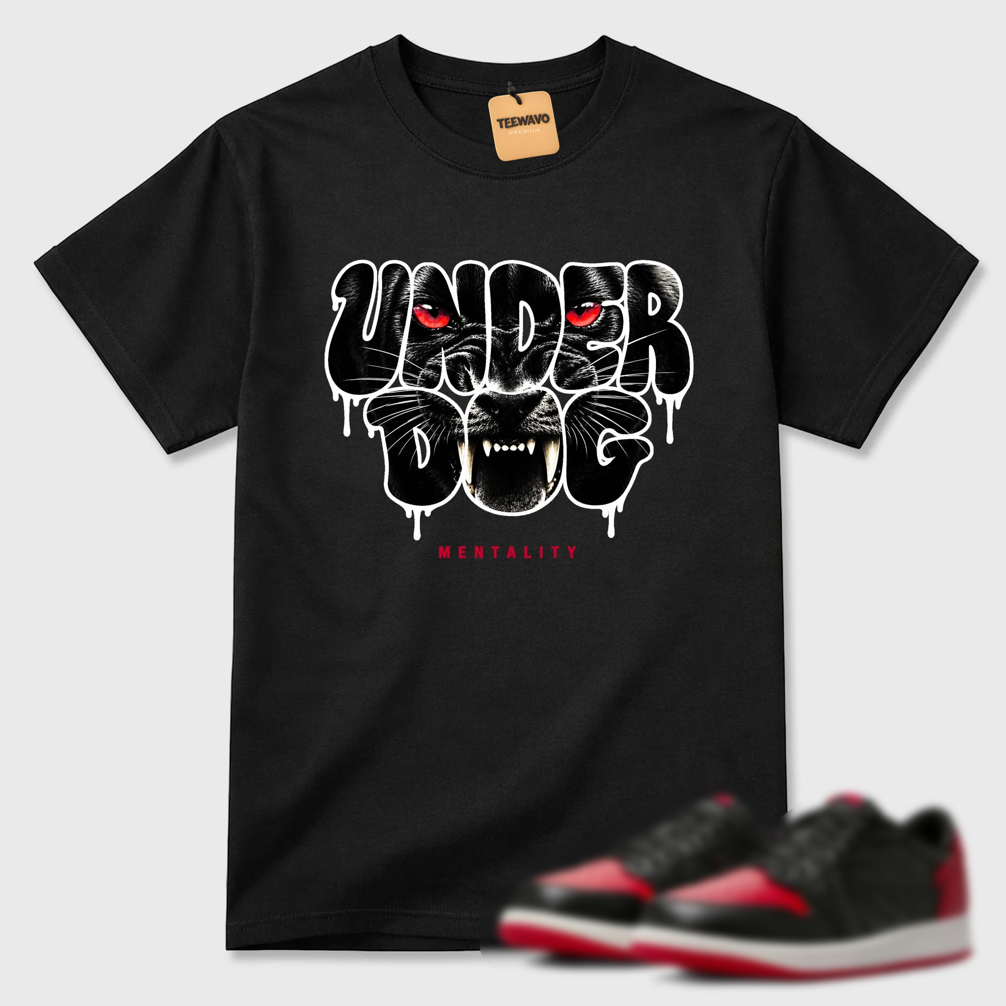 Under Dog Mentality  Sneaker Tees - AJD 1 Banned