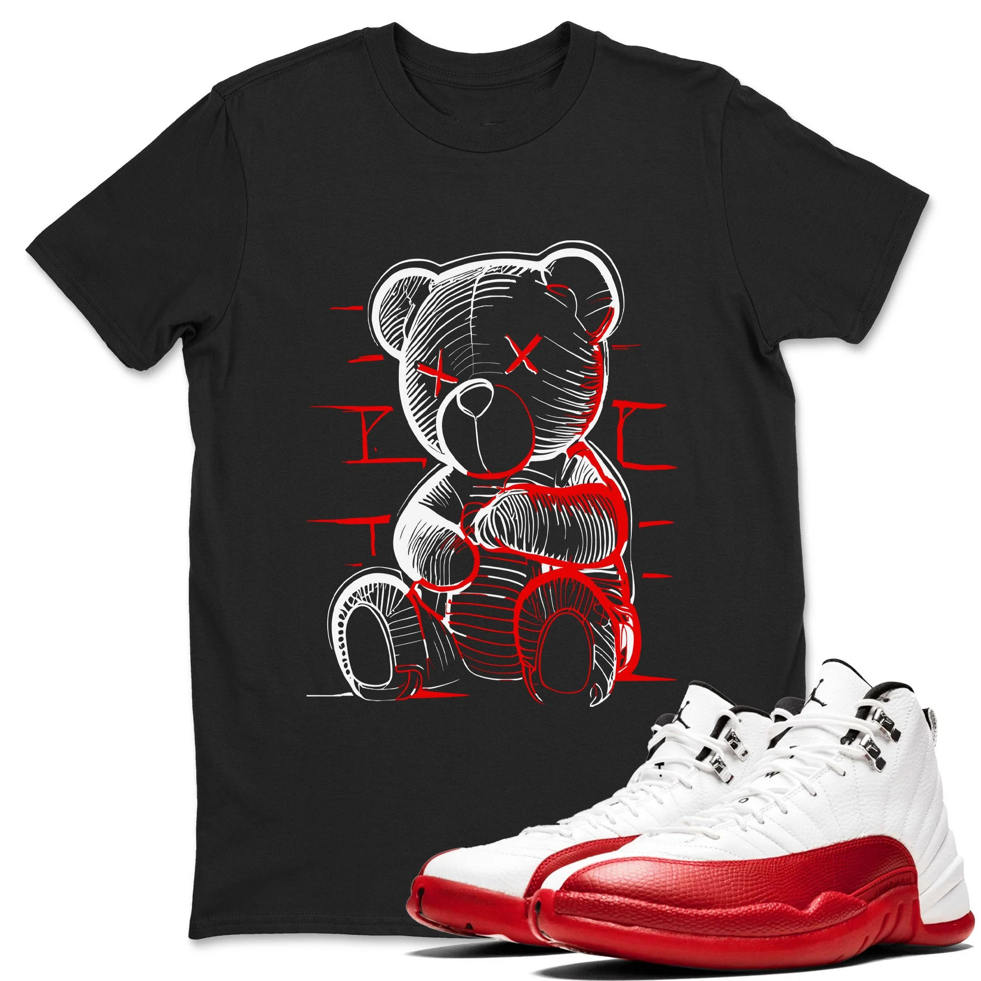 Neon Bear TEEWAVO Sneaker Tee - Air Jordan 12 Cherry