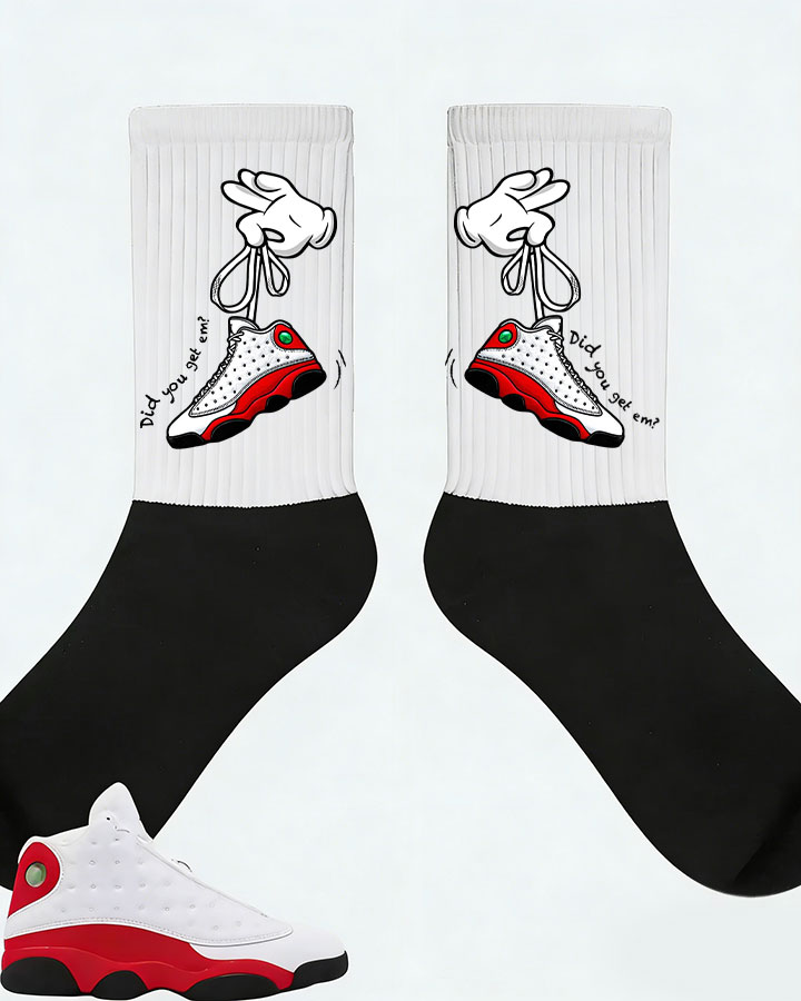 Air Jordan 13 Retro True Red 2026 Matching Socks