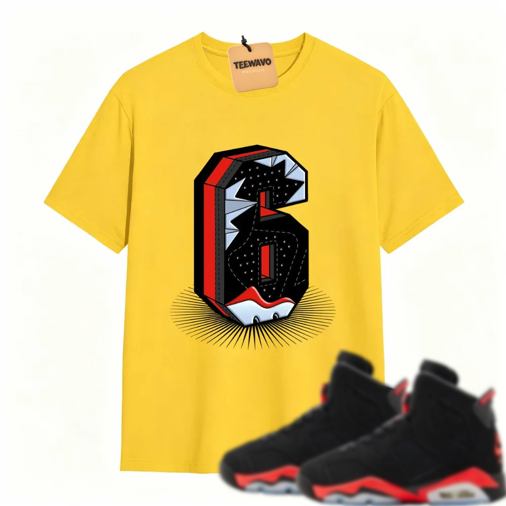 Number Statue TEEWAVO Sneaker Tees - Alr Joarden 6 Reverse Infrared