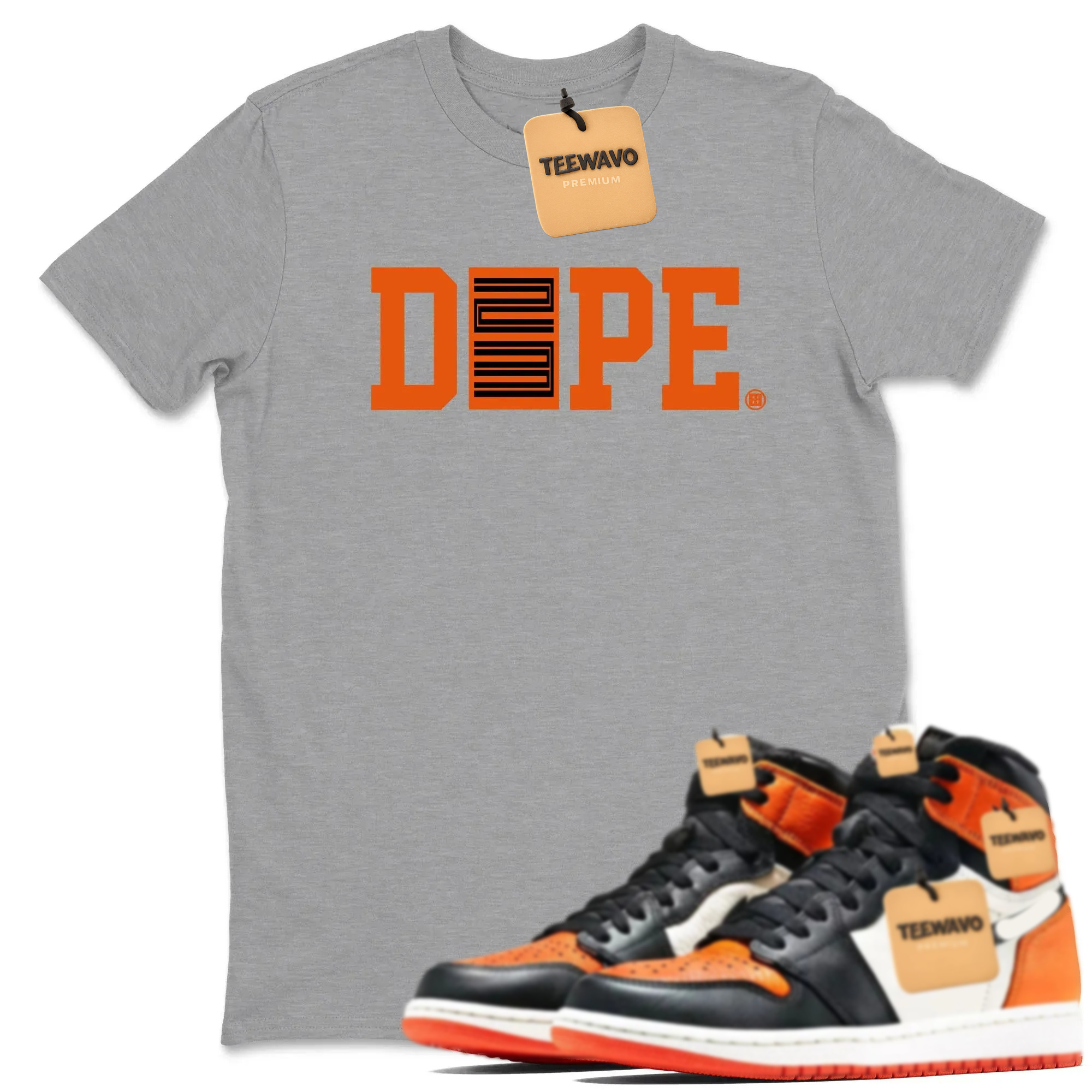 Dope 23 TEEWAVO Sneaker Tees - AJd 1 Shattered Backboard