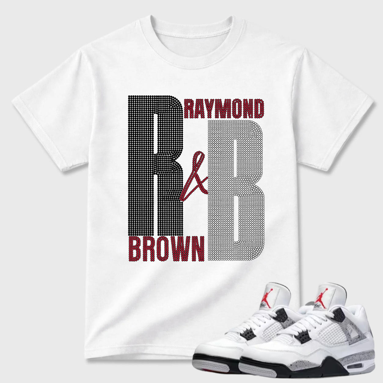 Raymond Brown Initials Air Jordan 4 Streetwear Tee