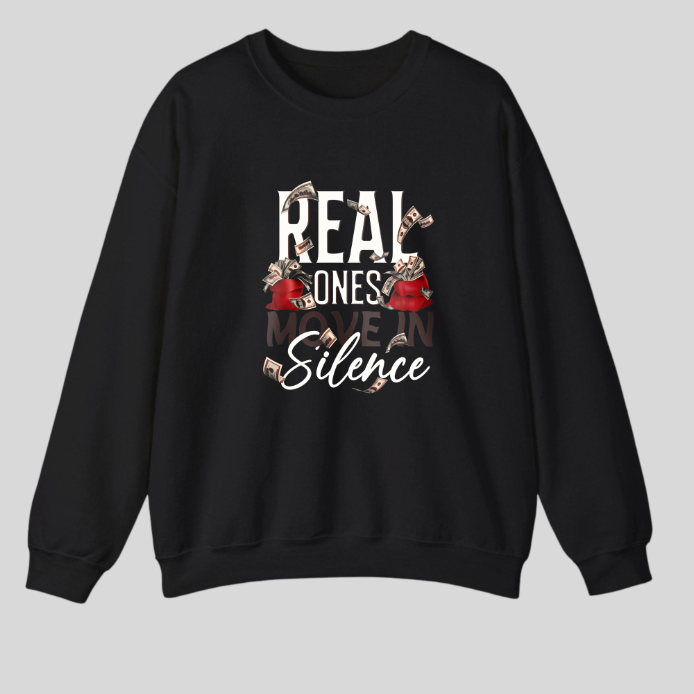 Real Ones Speak In Silence tshirt 100% cotton