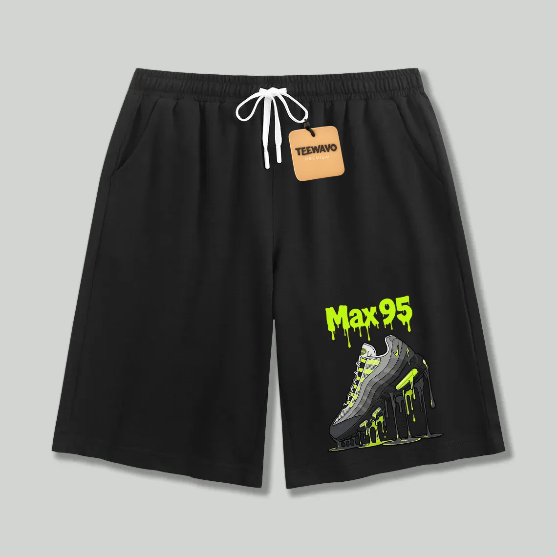 Unisex athletic shorts Max 95 Dripping Sneaker Graphic Print