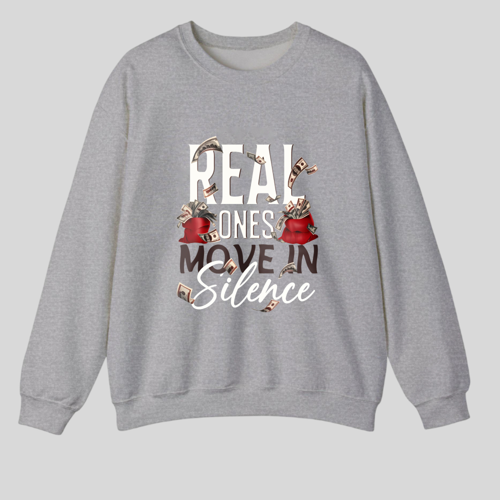 Real Ones Speak In Silence tshirt 100% cotton