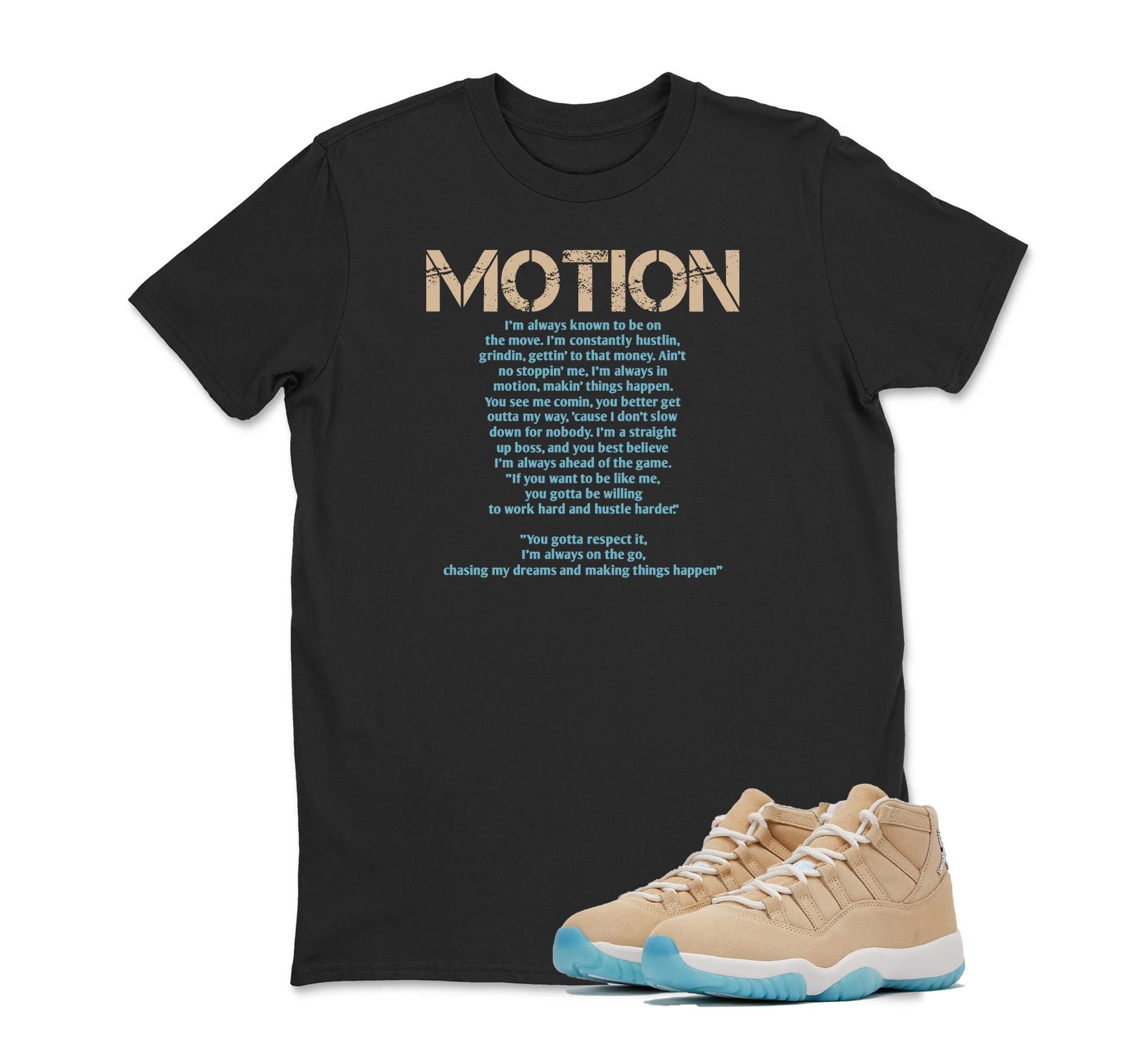 Sneaker Tees To Match Retro 11 H Town - Motion Sneaker Shirt