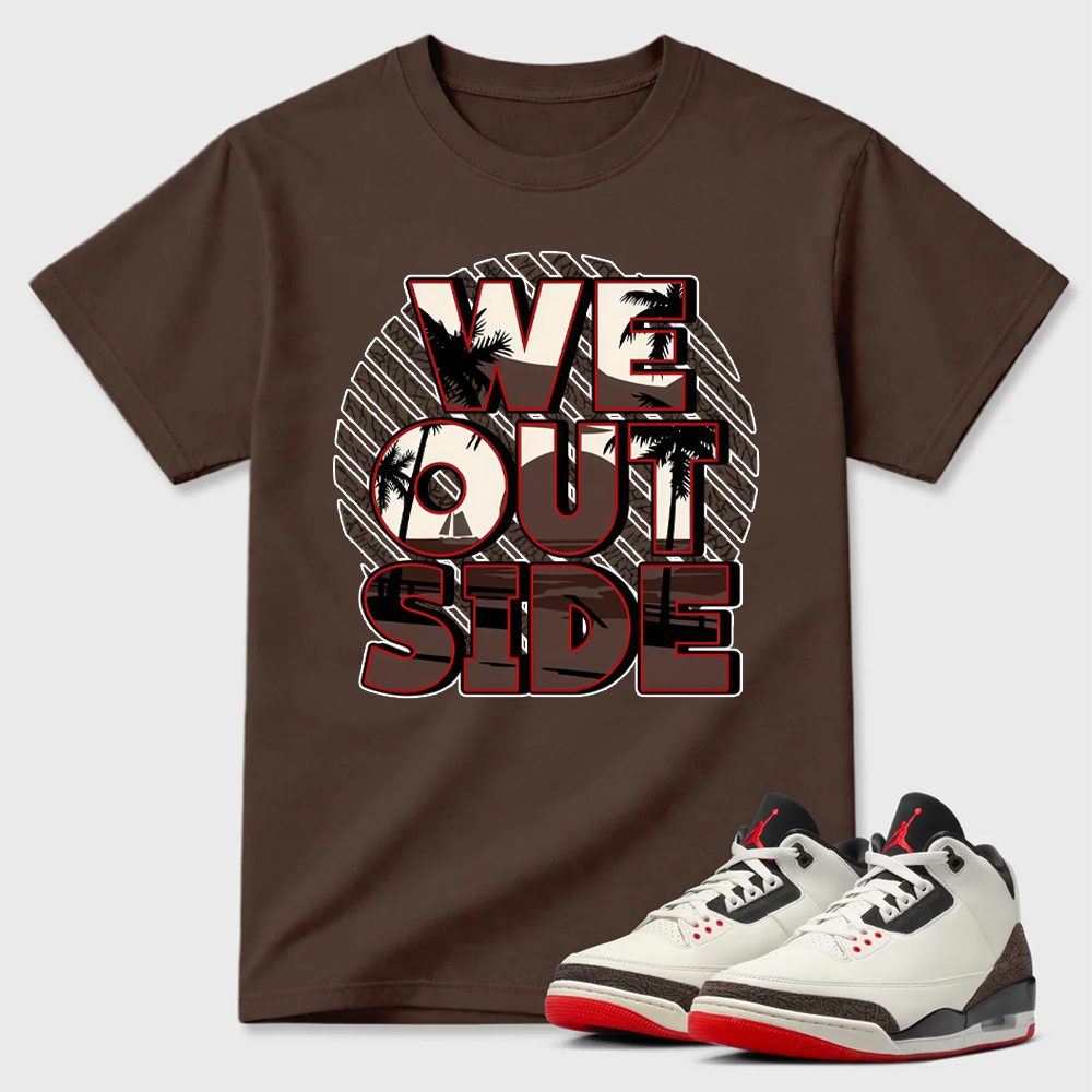 AJ3 World’s Best Dad Match Tee, Match WE OUT SIDE Shirt