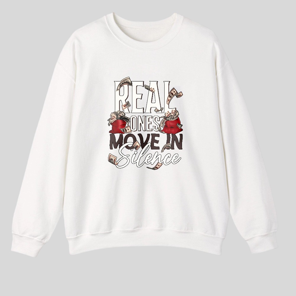 Real Ones Speak In Silence tshirt 100% cotton