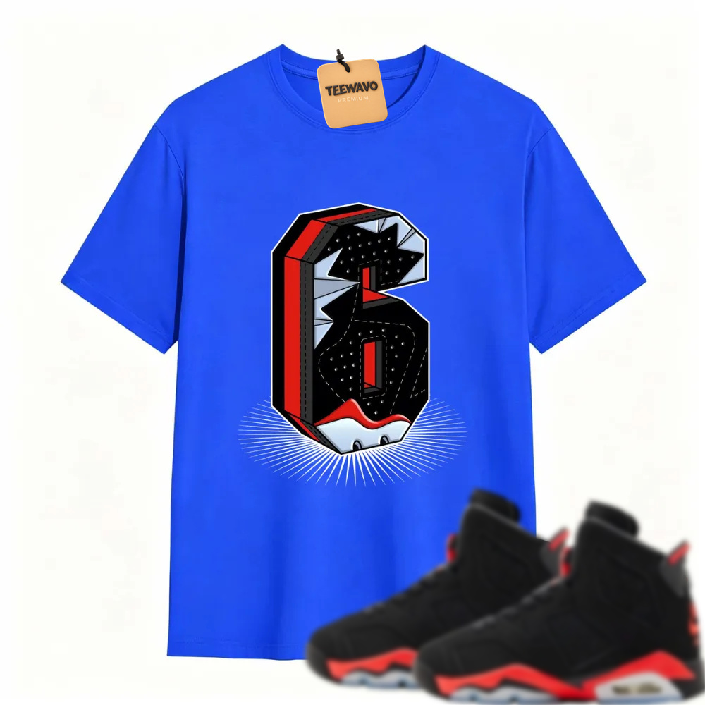 Number Statue TEEWAVO Sneaker Tees - Alr Joarden 6 Reverse Infrared