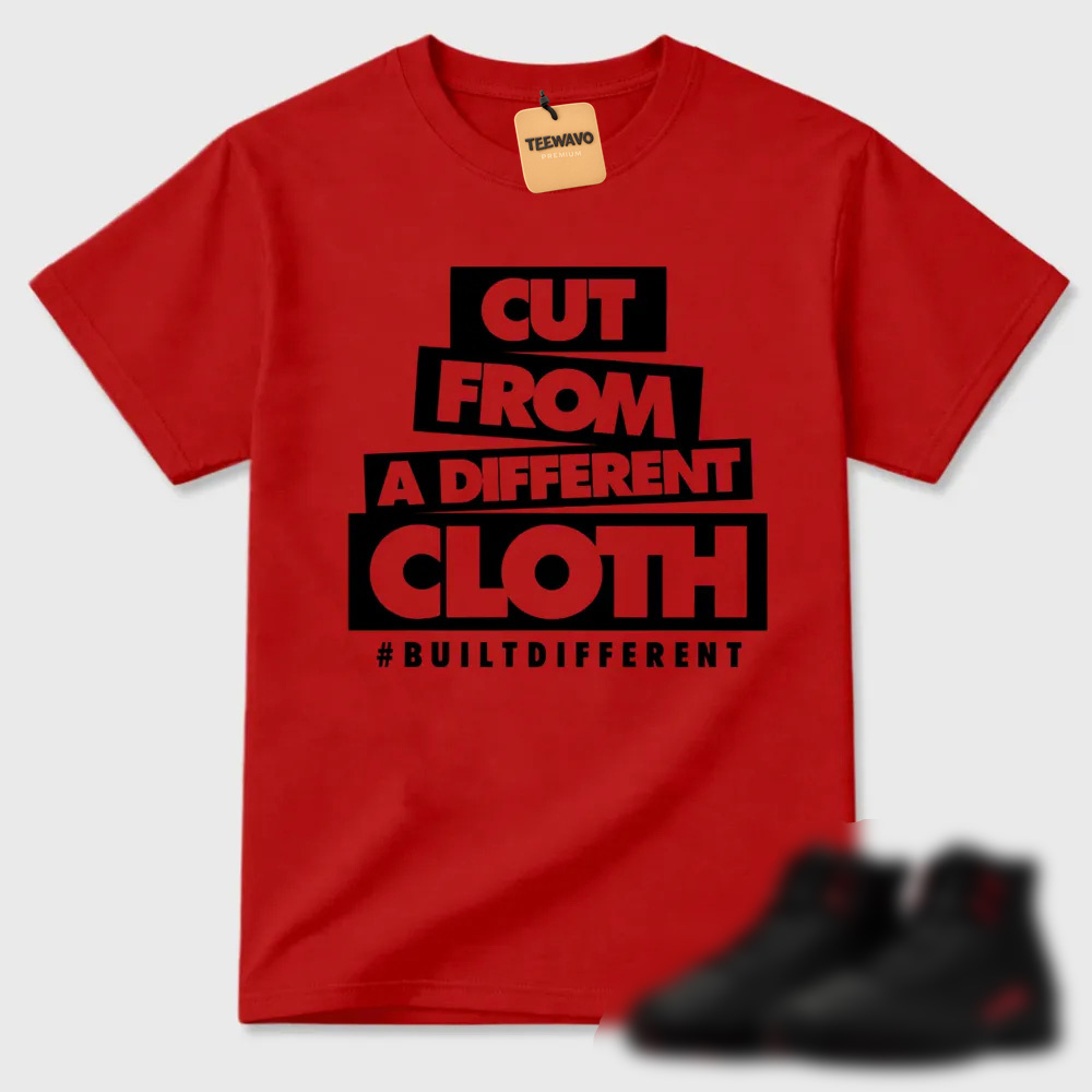 12 Bloodline Black Varsity Red T Shirt Match CLOTH