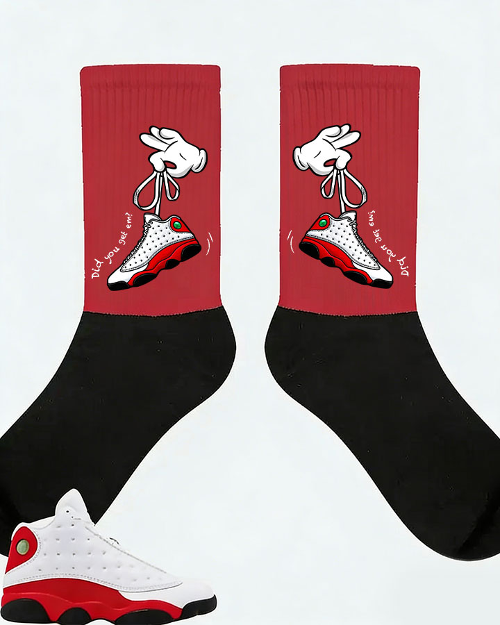 Air Jordan 13 Retro True Red 2026 Matching Socks