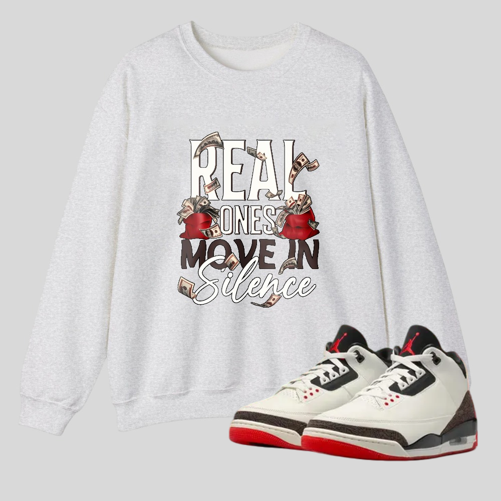 Real Ones Speak In Silence tshirt 100% cotton