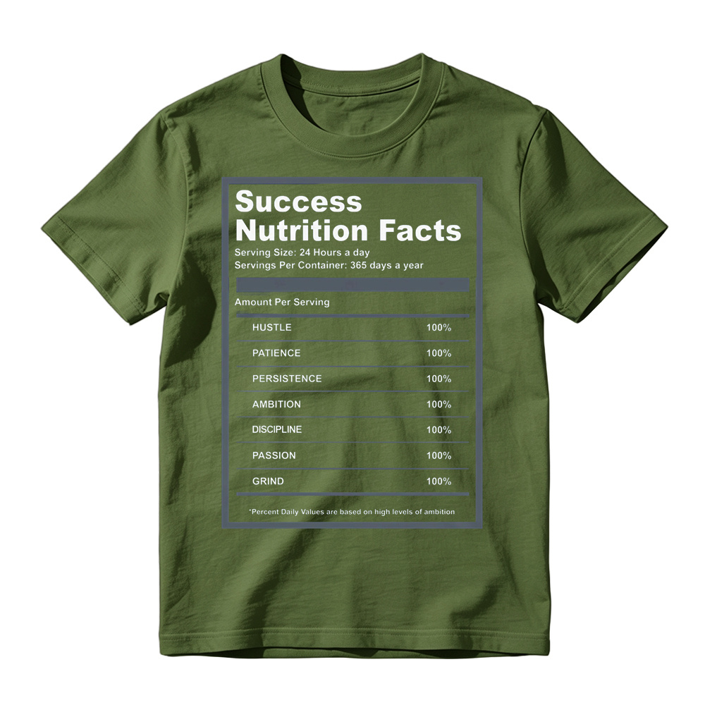 A J 13 Flint Success Nutrition Facts Shirt