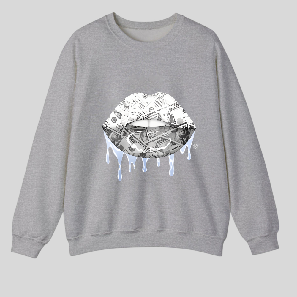 Money Lips With Dripping Effect tshirt 100% cotton