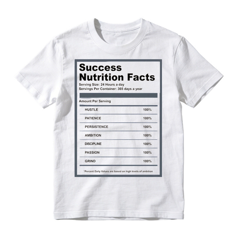 A J 13 Flint Success Nutrition Facts Shirt