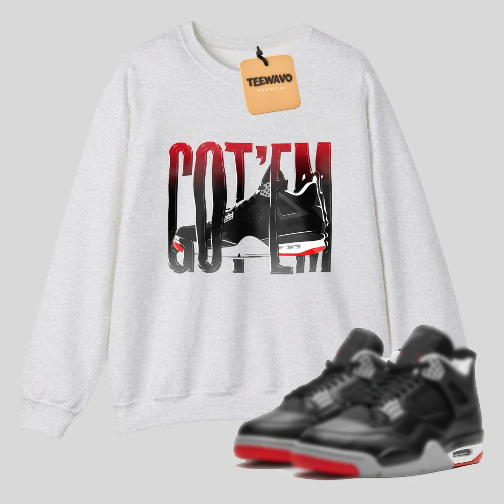 Got Em Sneaker Design Print tshirt 100% cotton