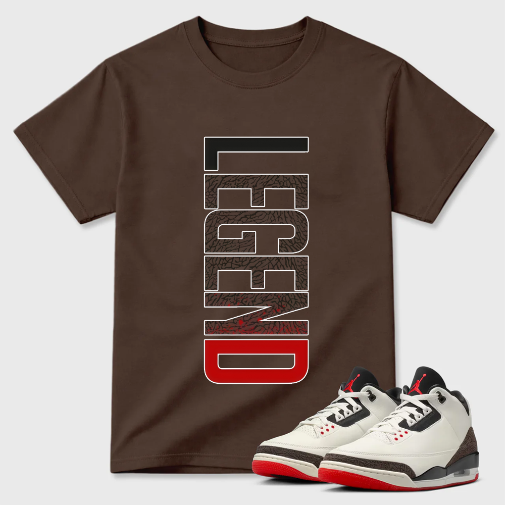 AJ3 World’s Best Dad Match Tee, Match LEGEND Shirt
