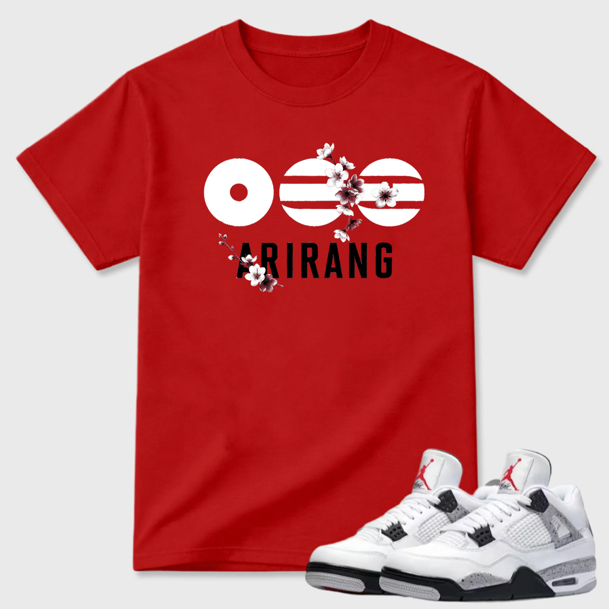 Arirang Cherry Blossom Air Jordan 4 Minimal Tee