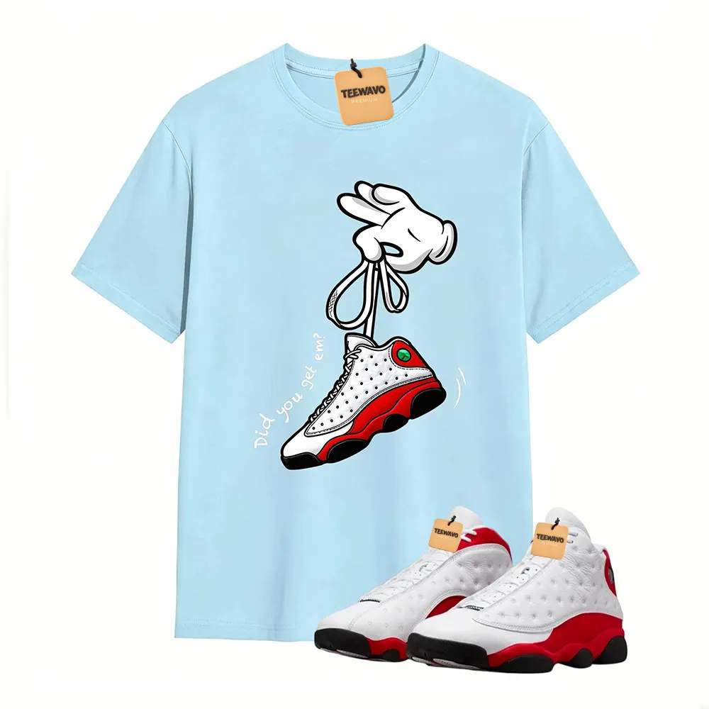 Cartoon Hands Sneaker Tees - AJD 13 University Red