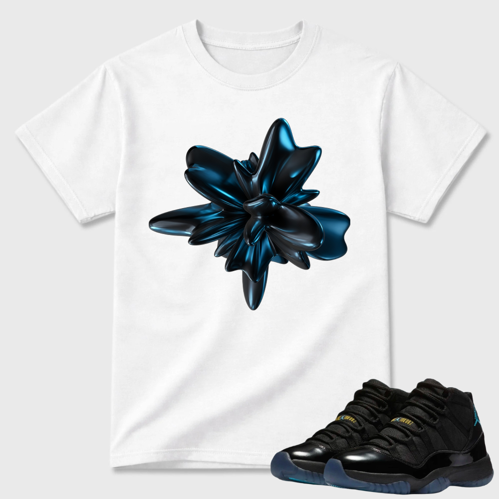 3D Abstract Flower Air Jordan 11 Modern Tee
