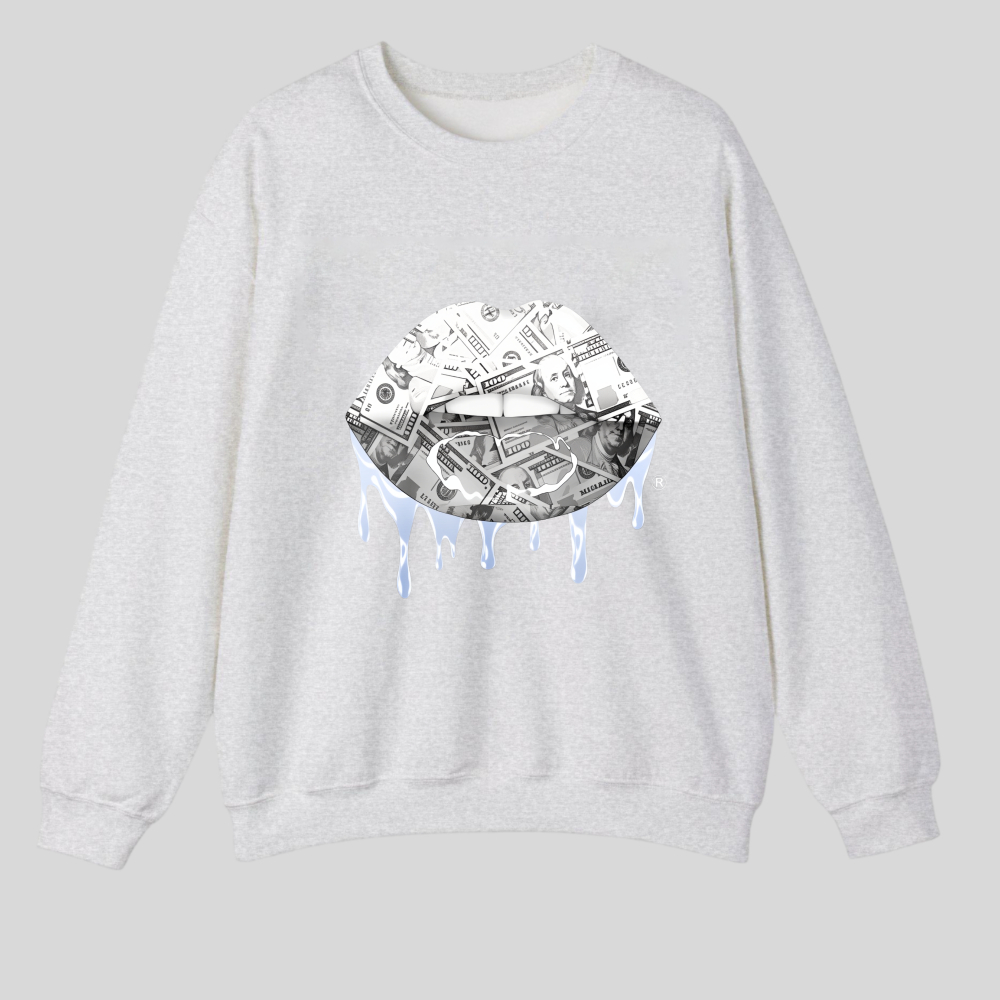 Money Lips With Dripping Effect tshirt 100% cotton
