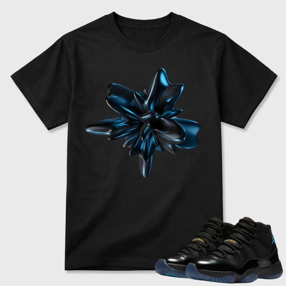 3D Abstract Flower Air Jordan 11 Modern Tee