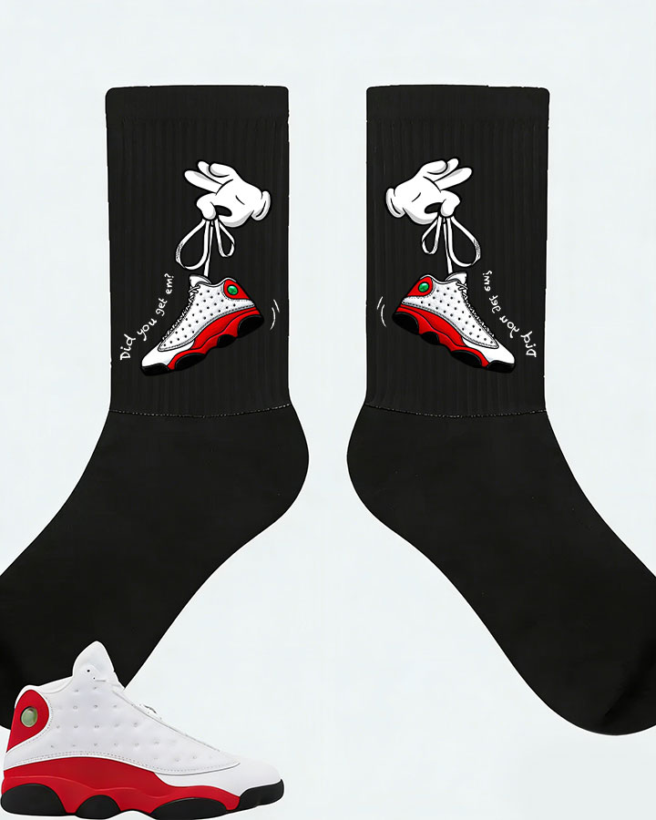 Air Jordan 13 Retro True Red 2026 Matching Socks