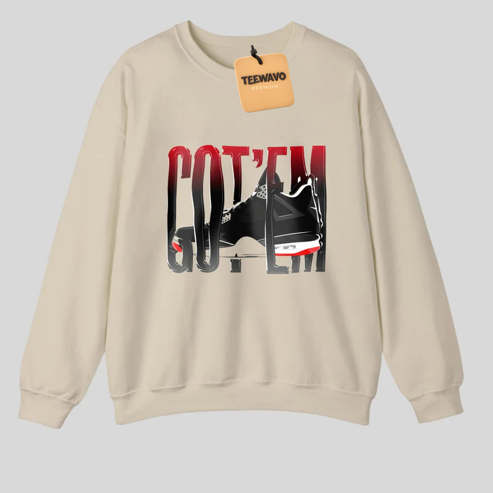 Got Em Sneaker Design Print tshirt 100% cotton