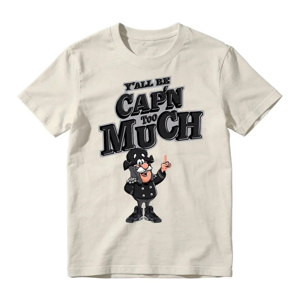 CAP'N MUCH! Shirt To Match Retro 6 Cap And Gown