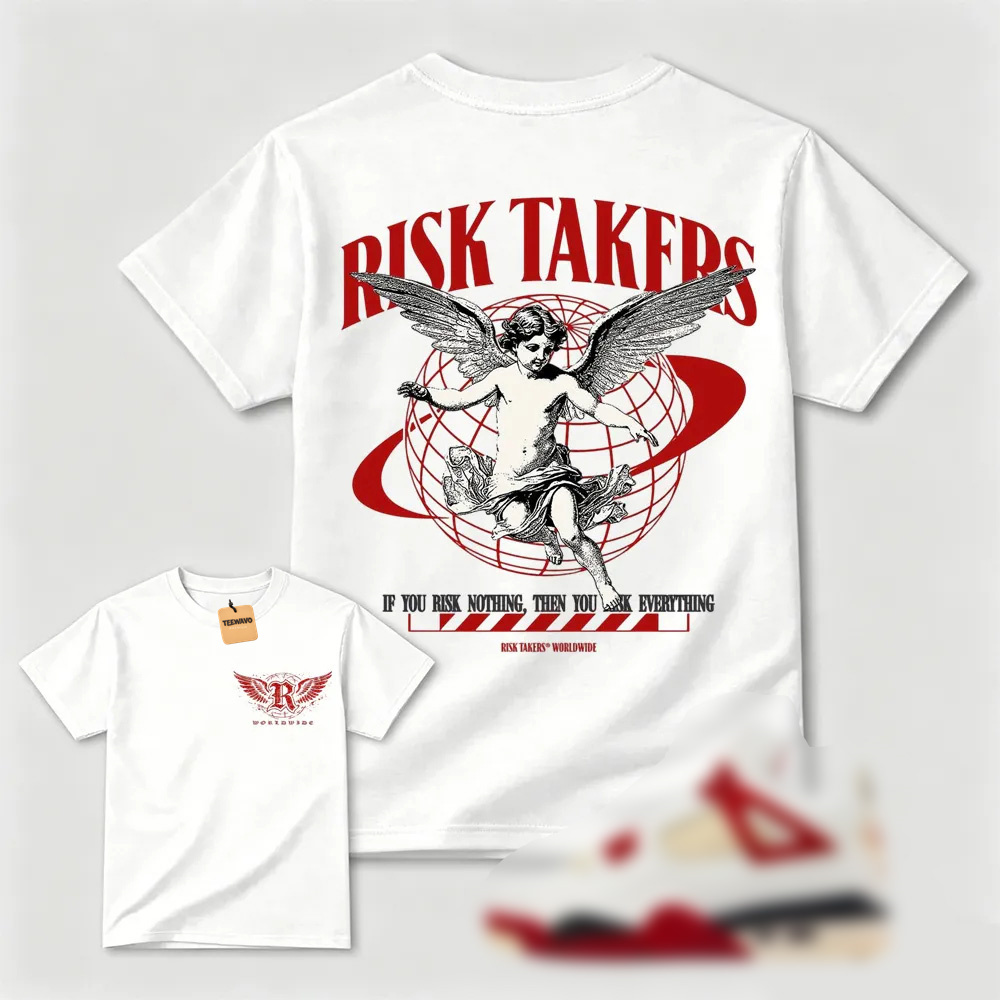 Brick After Brick 4 AJD4 Sneaker Match Tees Shirt Sail Risk Takers Graphic Tee