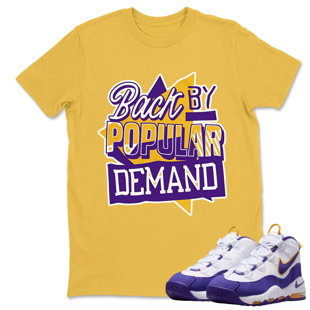 Throwback Sneaker Shirt White to Match Air Max Uptempo Laker