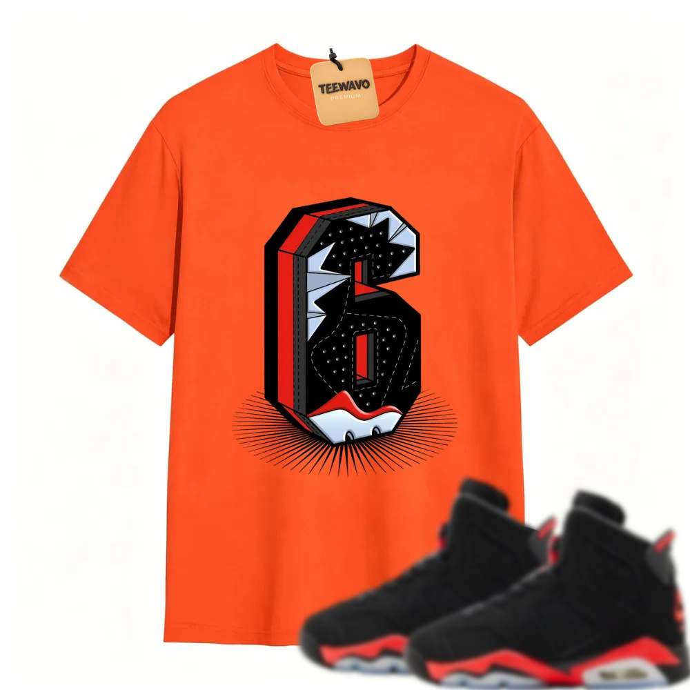 Number Statue TEEWAVO Sneaker Tees - Alr Joarden 6 Reverse Infrared