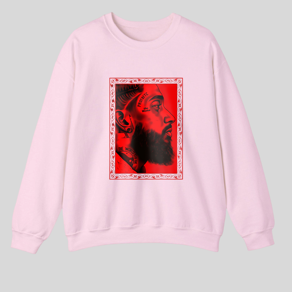 Red Portrait With Ornate Frame And Beard tshirt 100% cotton