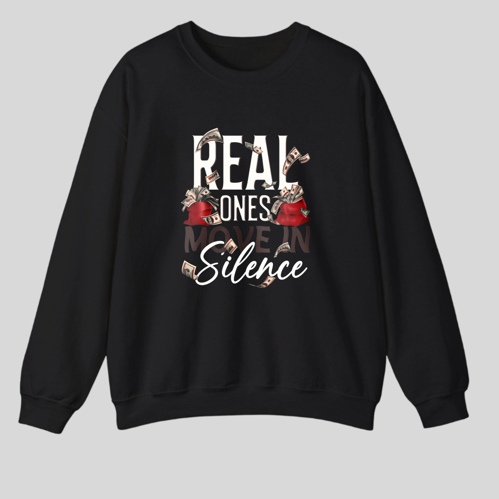 Real Ones Speak In Silence tshirt 100% cotton