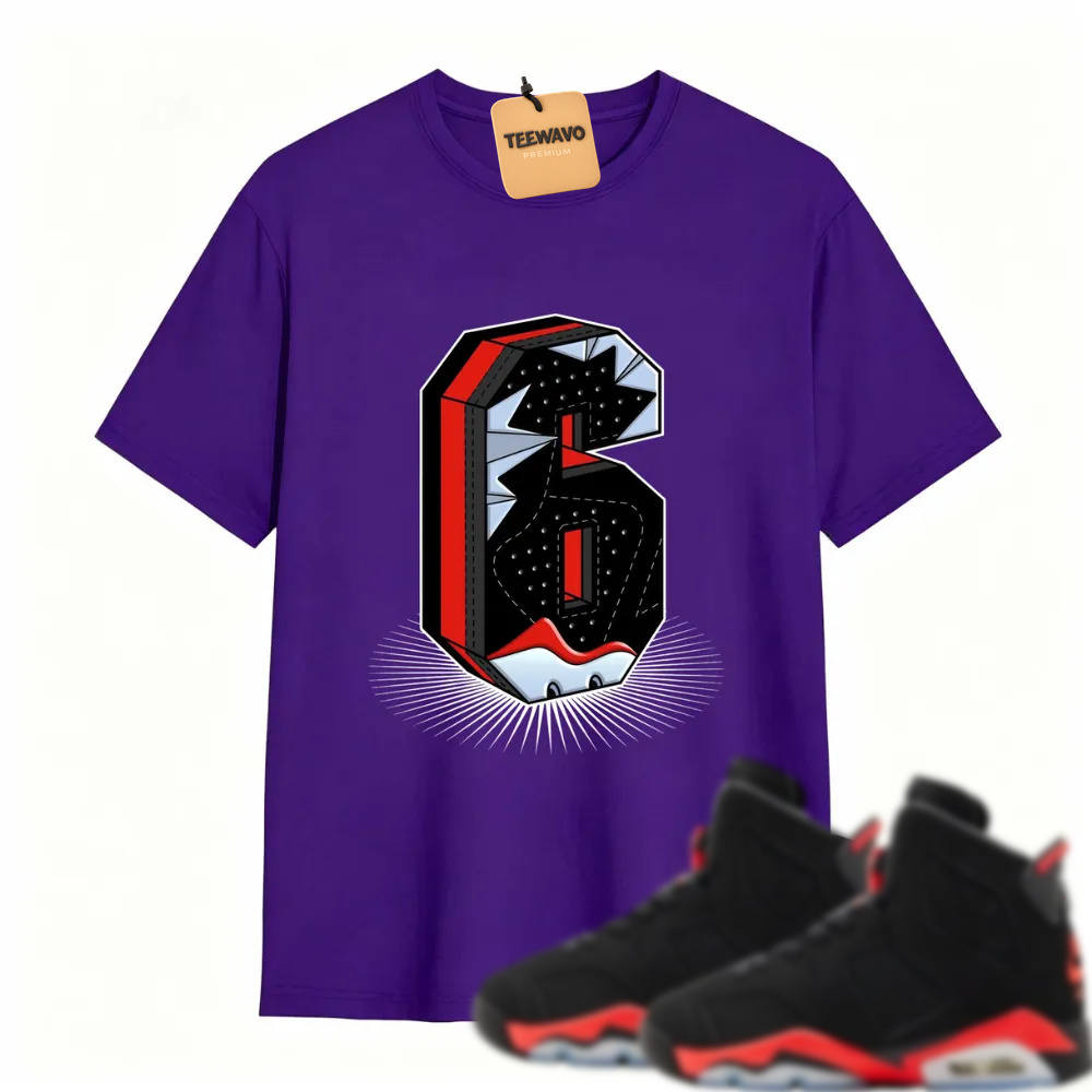 Number Statue TEEWAVO Sneaker Tees - Alr Joarden 6 Reverse Infrared