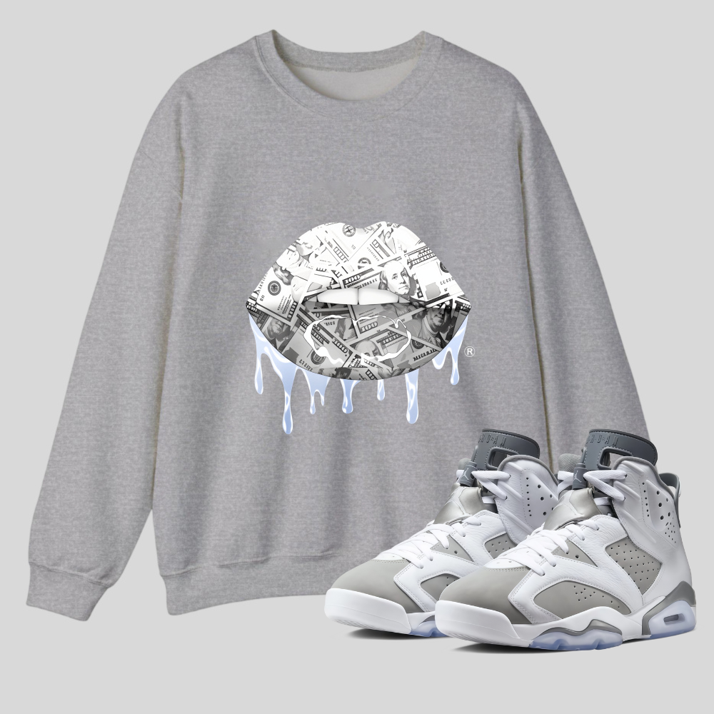 Money Lips With Dripping Effect tshirt 100% cotton