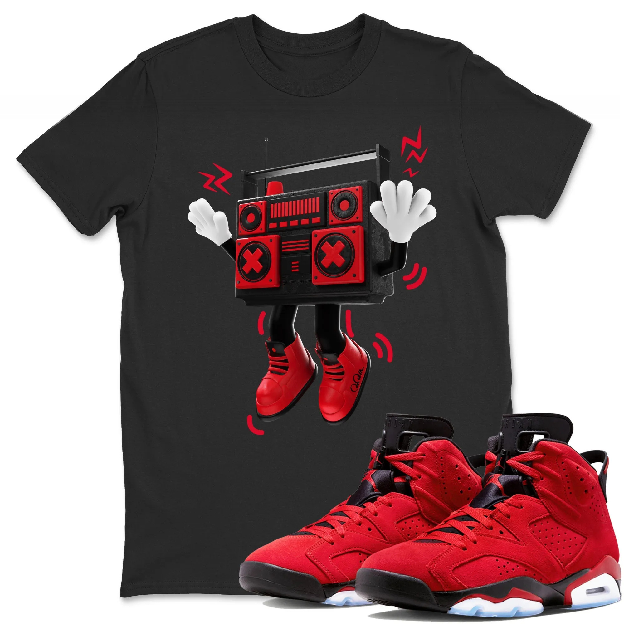 90s Radio Boy Unisex Tops - Air Jordan 6 Toro Bravo