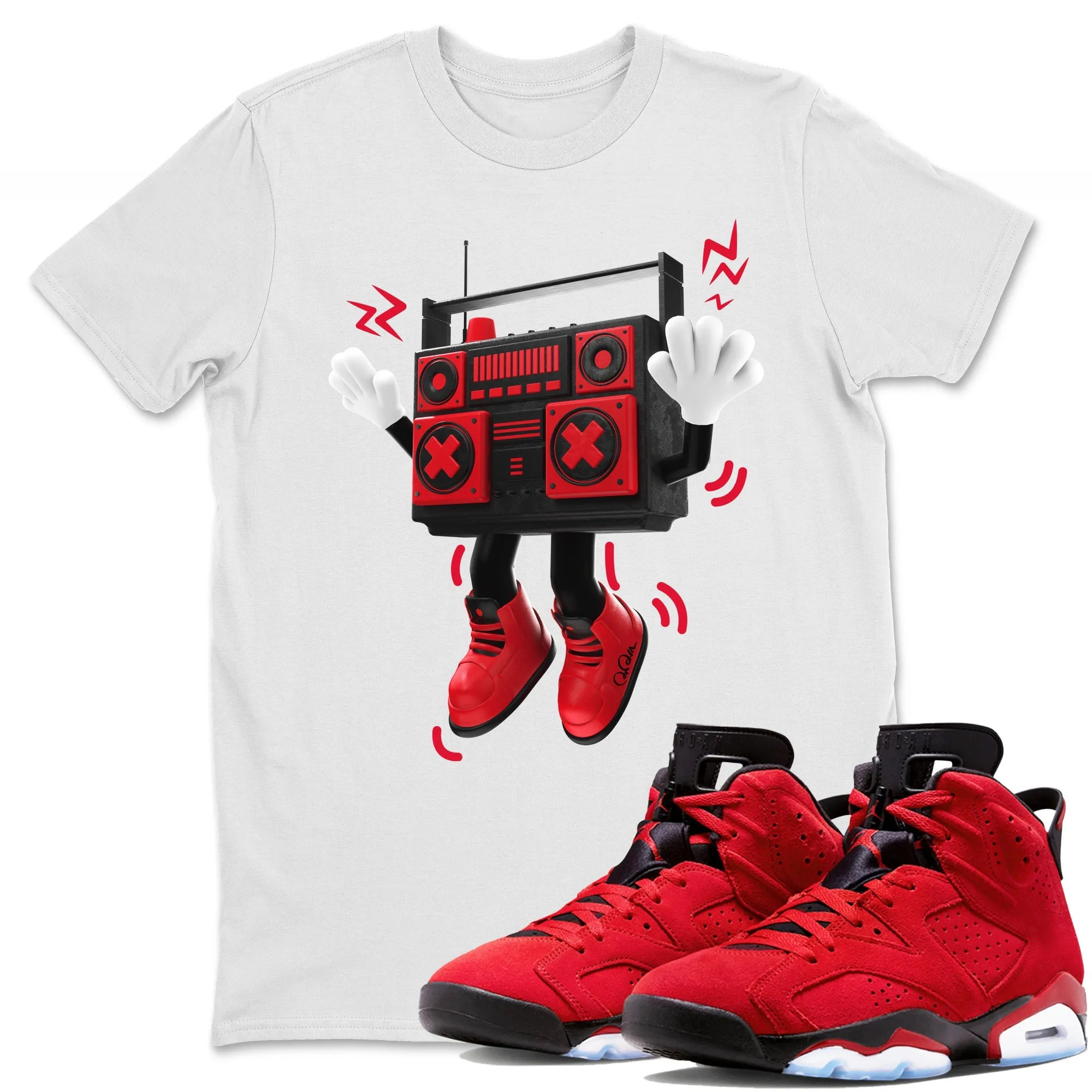 90s Radio Boy Unisex Tops - Air Jordan 6 Toro Bravo