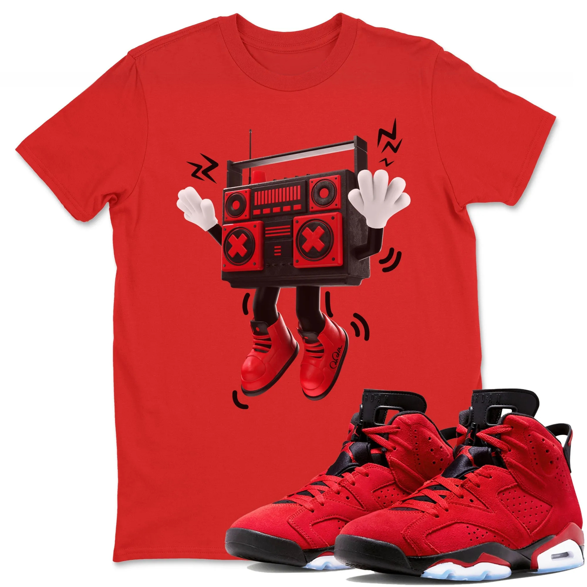 90s Radio Boy Unisex Tops - Air Jordan 6 Toro Bravo