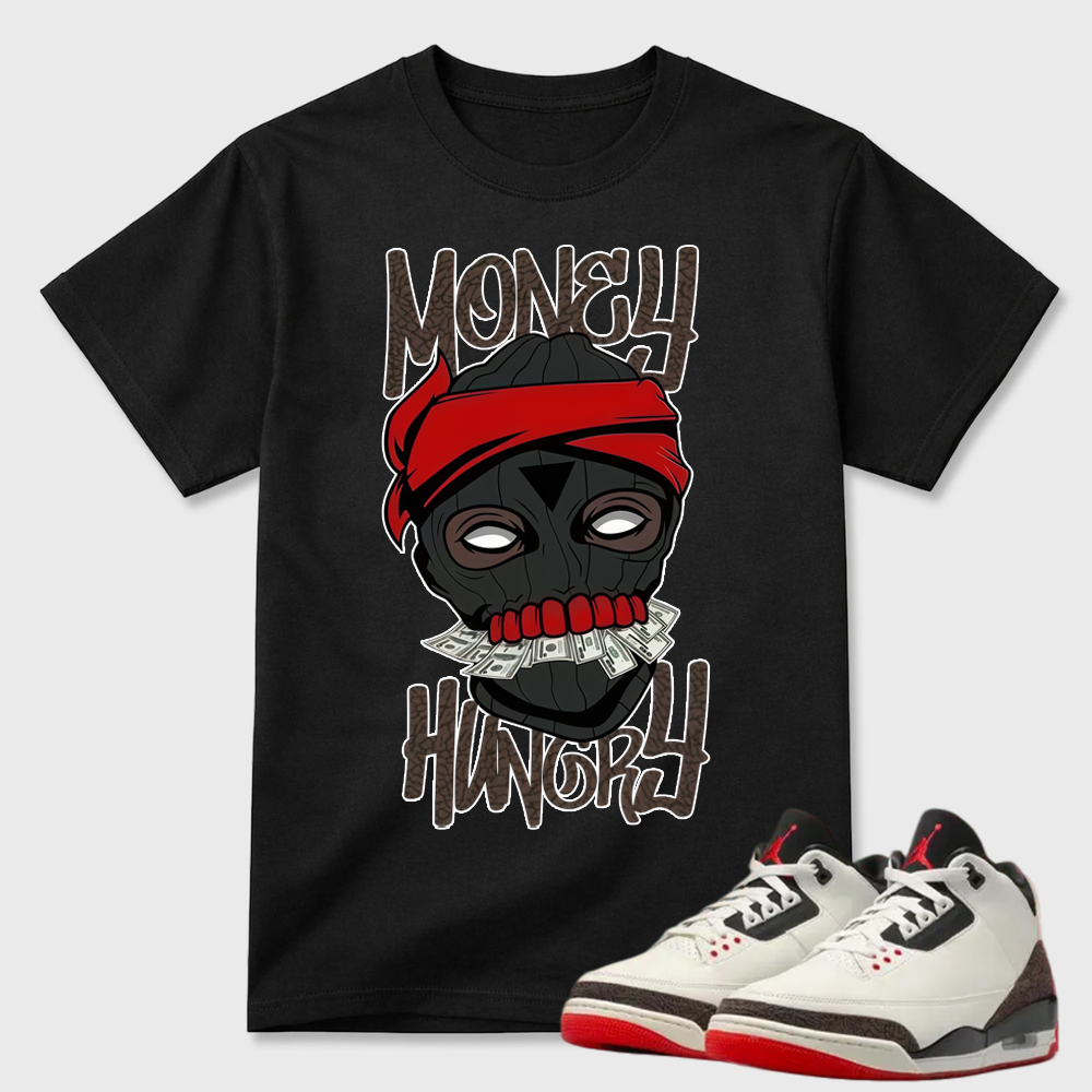 AJ3 World’s Best Dad Match Tee, Match MONEY HUNGRY Shirt