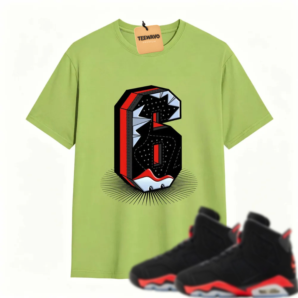 Number Statue TEEWAVO Sneaker Tees - Alr Joarden 6 Reverse Infrared