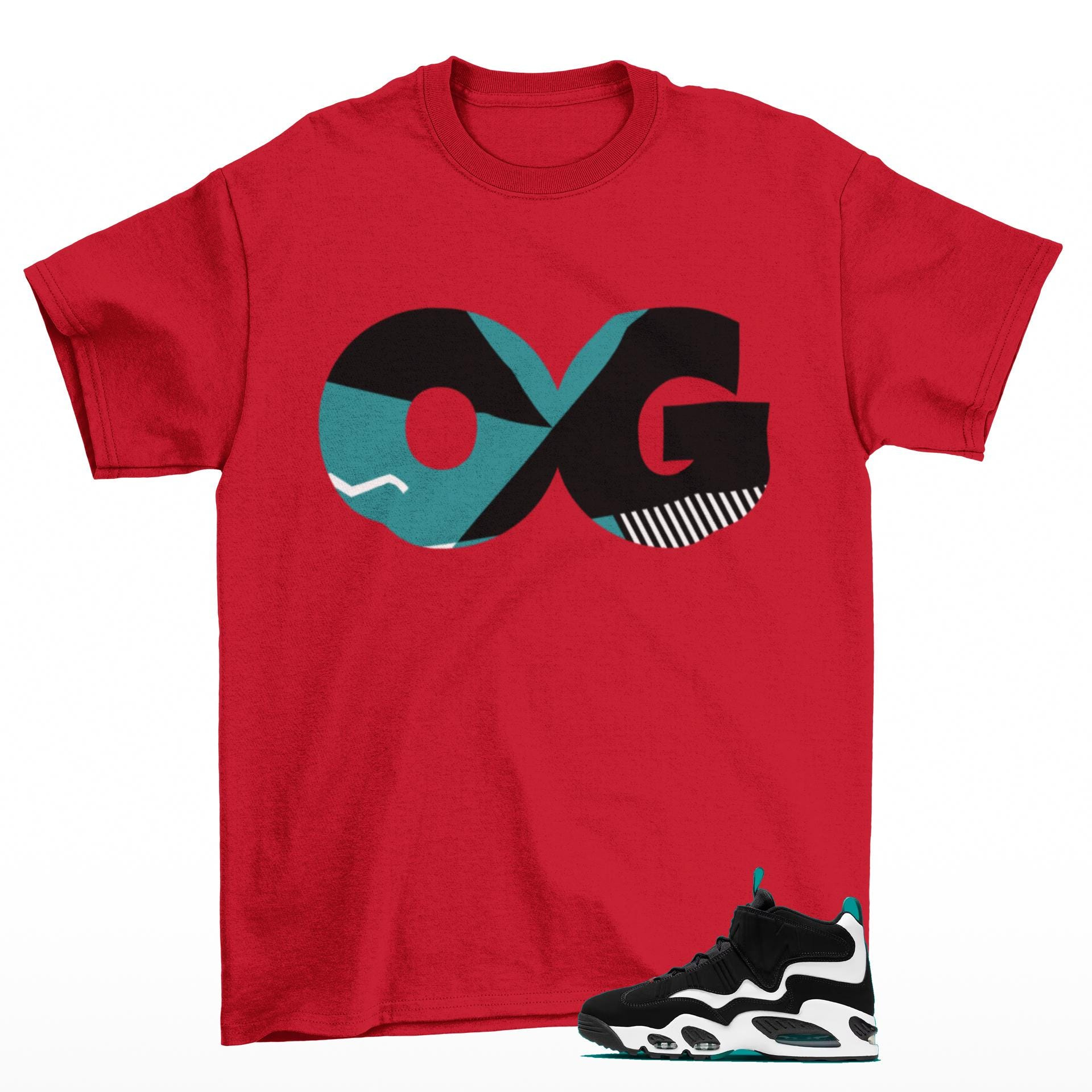 Sneaker OG Griffey Max 1 Freshwater Matching Sneaker Tee Shirt Red