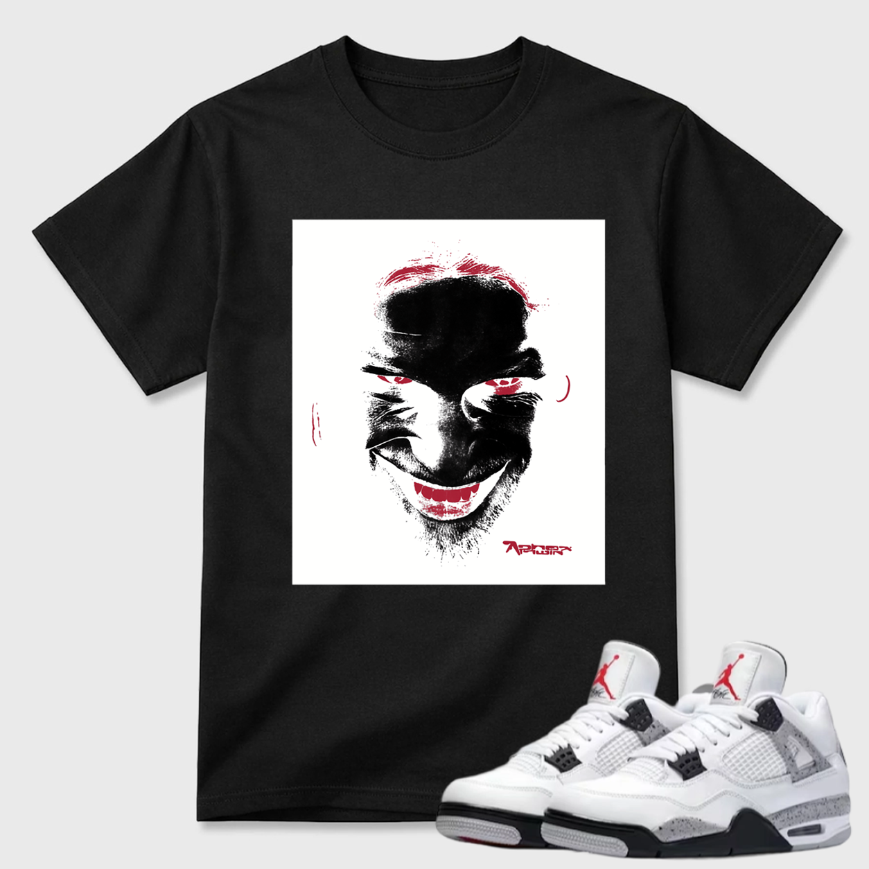 AP Inspired Portrait Air Jordan 4 Graphic Tee